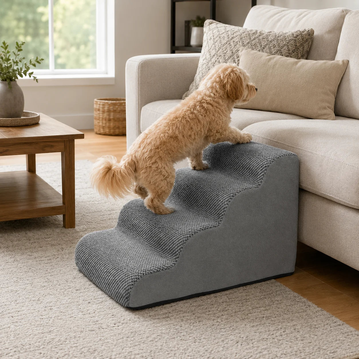 Hundetrappe / rampe til små hunde og katte