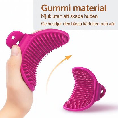 3-i-1 kattebørste – kradsebørste, massage- og fældefjerningsværktøj (selvplejende)