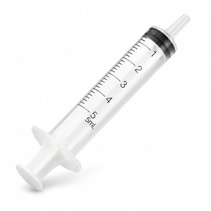 10x Engangsplastik 5ml injektionssprøjte uden nål til måling af næringsstoffer i laboratoriet, små foderautomater til kæledyr (uden nål)