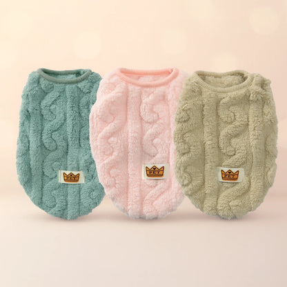 Varm fleecevest til kat og lille hund