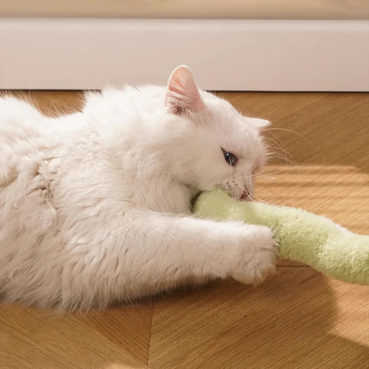 Blød slangelegetøj til kat
