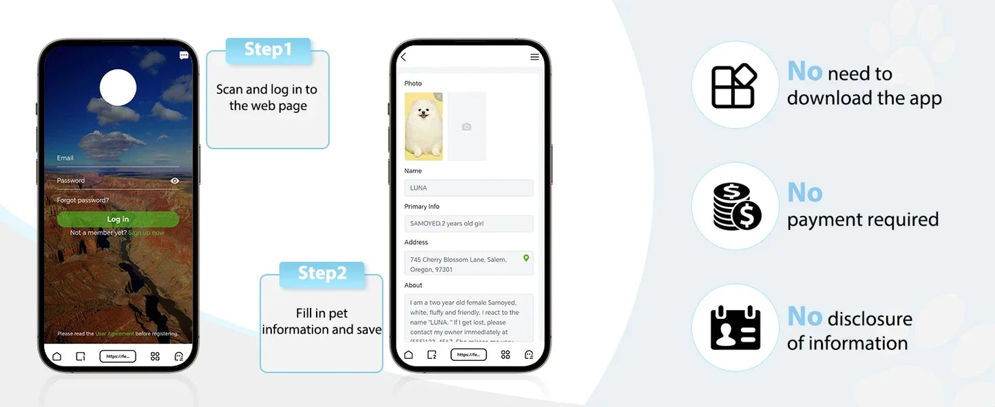 Reflekterende kattehalsbånd med lufttag