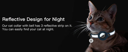 Reflekterende kattehalsbånd med lufttag