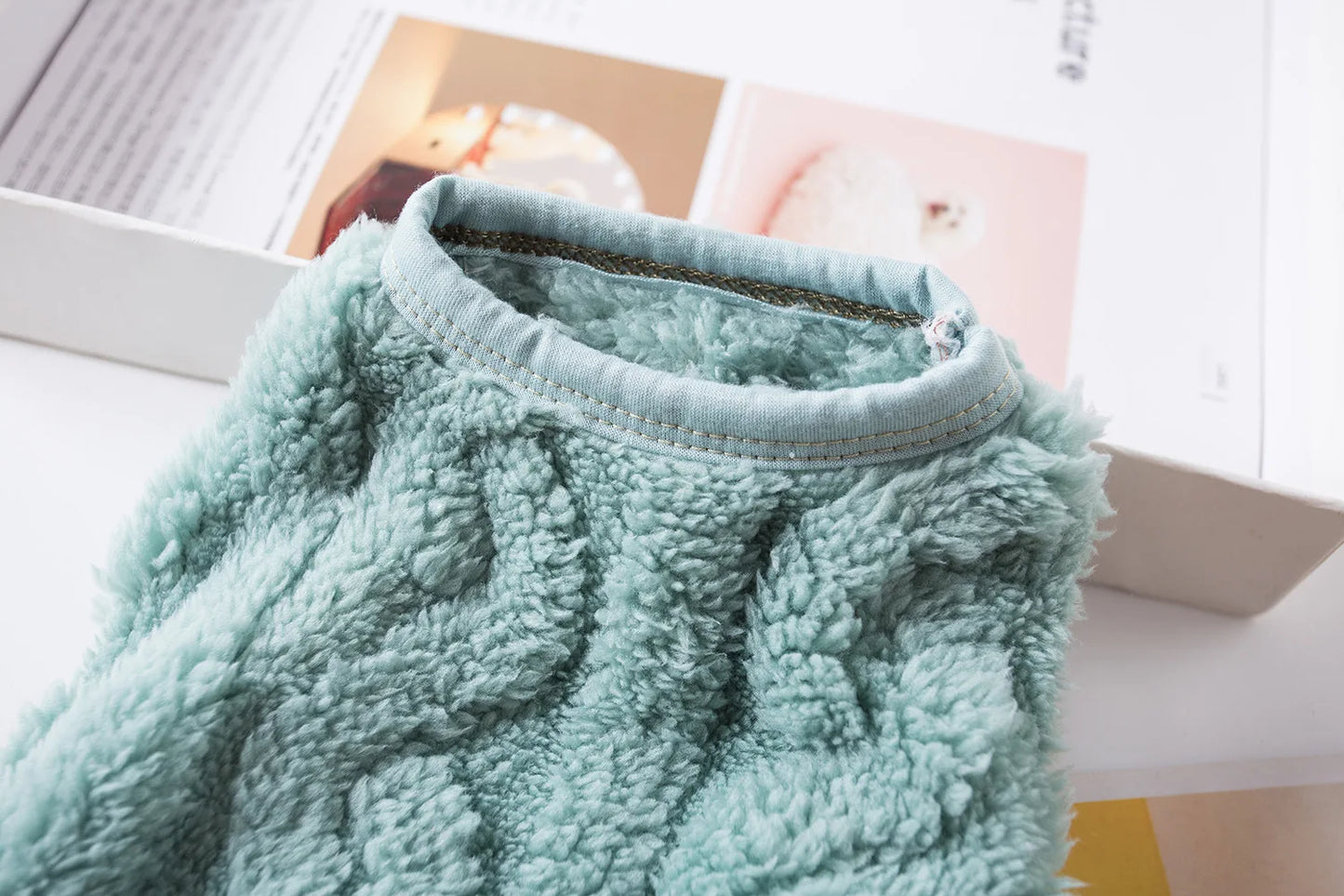 Varm fleecevest til kat og lille hund