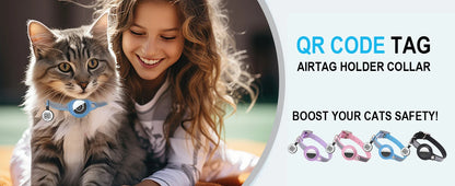 Reflekterende kattehalsbånd med lufttag