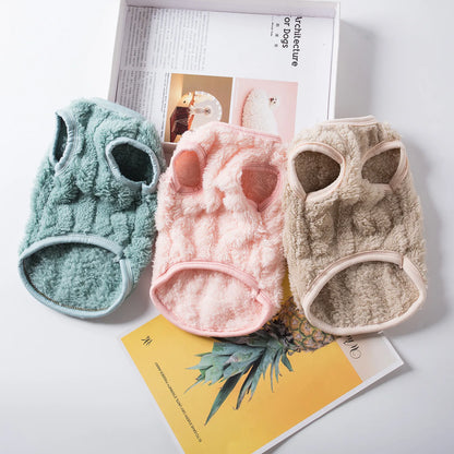 Varm fleecevest til kat og lille hund