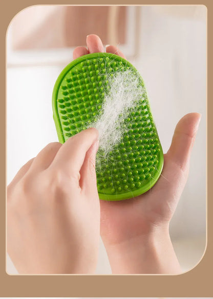 3-i-1 kattebørste – kradsebørste, massage- og fældefjerningsværktøj (selvplejende)