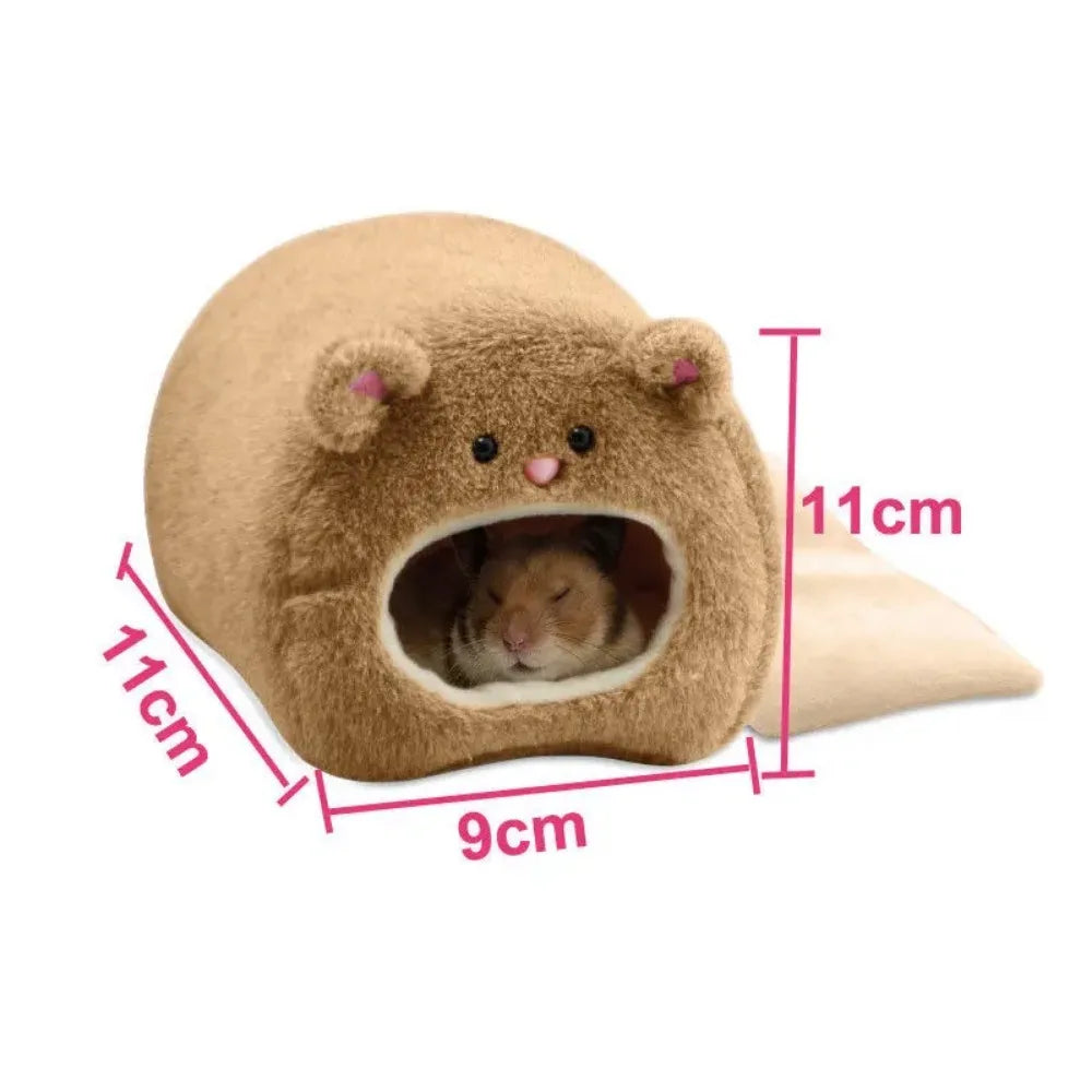 Hamster Blød Varm Seng Rotte Hængekøje Egern Vinter Kæledyr Legetøj Hamster Bur Hus Hængende Rede, Måtte Hus Seng Dyr Mus Rotte Rede
