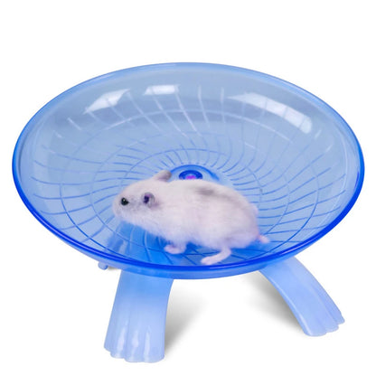 Kæledyr Hamster Løbehjul Lydløs Flyvende Tallerken Stålaksel Hjul Løbeskive Legetøj Bur Små Dyr Hamster Tilbehør