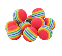 Farverige regnbuebolde til kat og hund