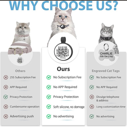 Reflekterende kattehalsbånd med lufttag