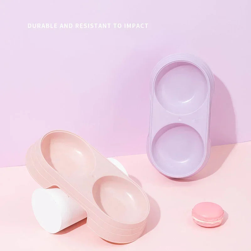 Macaron dobbelt skål til kæledyr