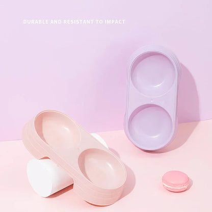 Macaron dobbelt skål til kæledyr