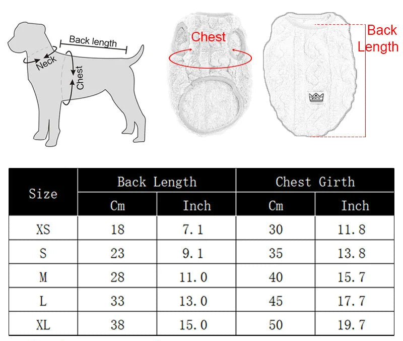 Varm fleecevest til kat og lille hund