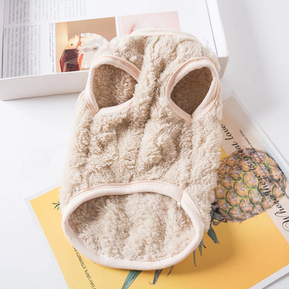 Varm fleecevest til kat og lille hund